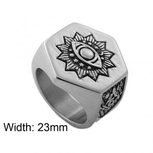 BC Wholesale Evil Eye Rings Jewelry Stainless Steel 316L Jewelry Rings NO.#SJ49R038