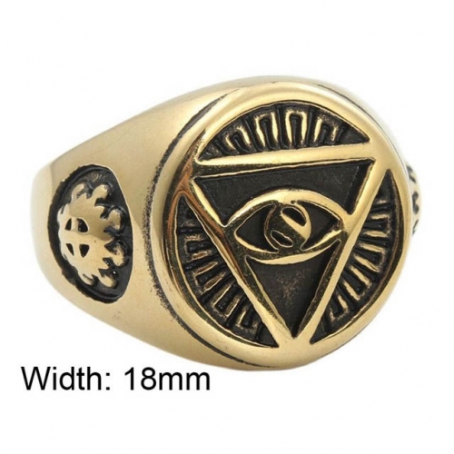 BC Wholesale Evil Eye Rings Jewelry Stainless Steel 316L Jewelry Rings NO.#SJ49R083