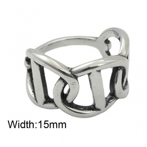 BC Wholesale Hollow Rings Stainless Steel 316L Jewelry Rings NO.#SJ49R662