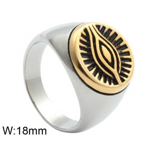 BC Wholesale Evil Eye Rings Jewelry Stainless Steel 316L Jewelry Rings NO.#SJ49R694