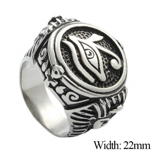 BC Wholesale Evil Eye Rings Jewelry Stainless Steel 316L Jewelry Rings NO.#SJ49R027