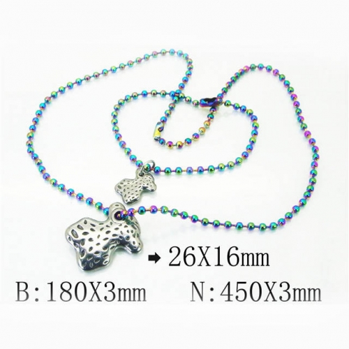 BC Wholesale Jewelry Set Stainless Steel 316L Necklace Bracelet Jewelry Set NO.#BC21S0297IJE