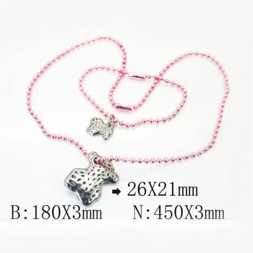 BC Wholesale Jewelry Set Stainless Steel 316L Necklace Bracelet Jewelry Set NO.#BC21S0293IJG