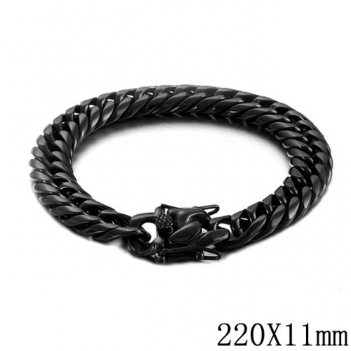 BC Wholesale Jewelry Stainless Steel 316L Curb Bracelets NO.#SJ53BC110625