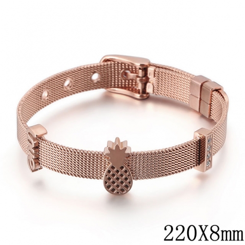 BC Wholesale Jewelry Stainless Steel 316L Jewelry Mesh Bracelets NO.#SJ53B114075