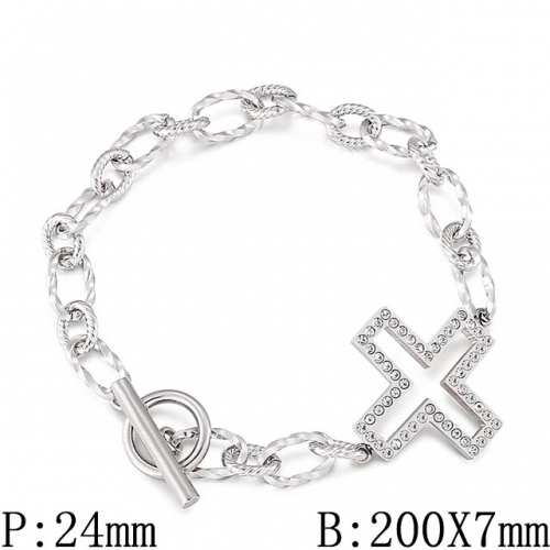 BC Wholesale Jewelry Stainless Steel 316L Jewelry Religion Bracelets NO.#SJ53B149741