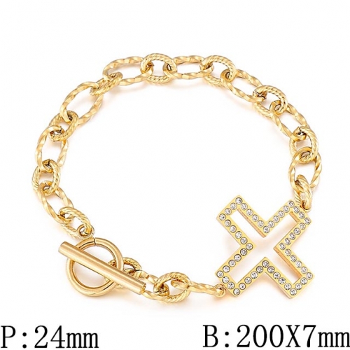 BC Wholesale Jewelry Stainless Steel 316L Jewelry Religion Bracelets NO.#SJ53B149740