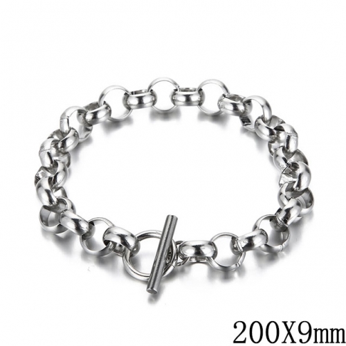 BC Wholesale Jewelry Stainless Steel 316L Chain Bracelets NO.#SJ53B151476