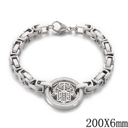 BC Wholesale Jewelry Stainless Steel 316L Popular Byzantine Bracelets NO.#SJ53B151904