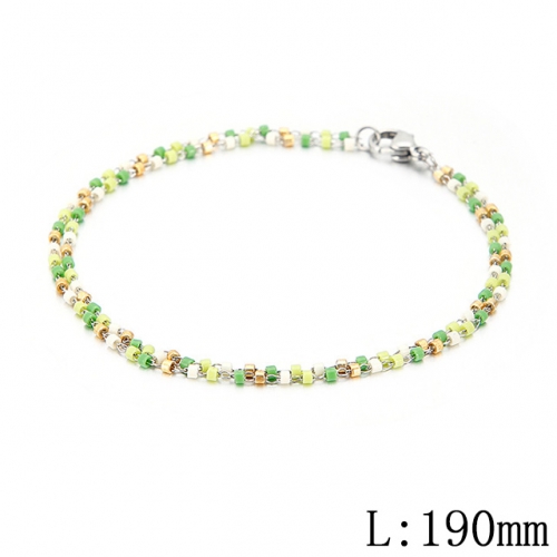 BC Wholesale Jewelry Stainless Steel 316L CZ Bead Bracelets NO.#SJ53B130361