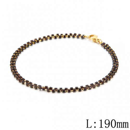 BC Wholesale Jewelry Stainless Steel 316L CZ Bead Bracelets NO.#SJ53B130362
