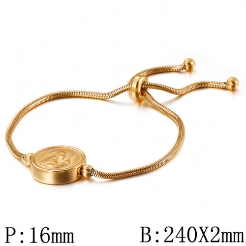 BC Wholesale Jewelry Stainless Steel 316L Jewelry Religion Bracelets NO.#SJ53BA117759