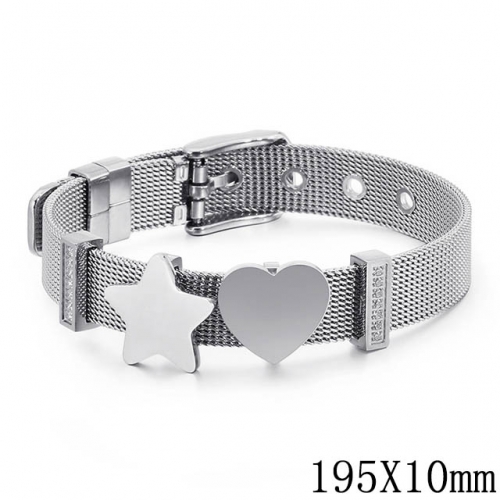 BC Wholesale Jewelry Stainless Steel 316L Jewelry Mesh Bracelets NO.#SJ53B124352