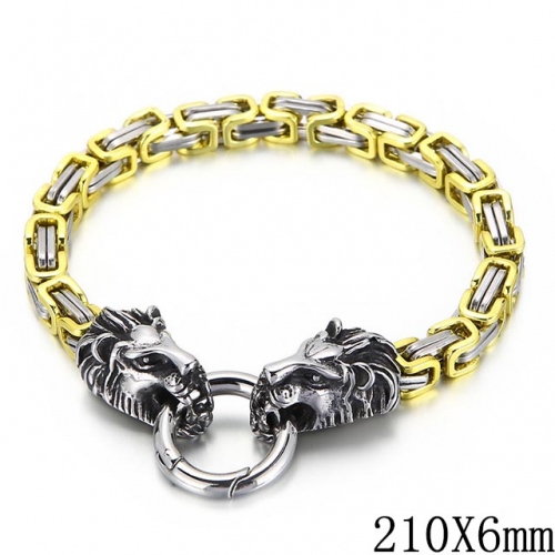 BC Wholesale Jewelry Stainless Steel 316L Popular Byzantine Bracelets NO.#SJ53B150540