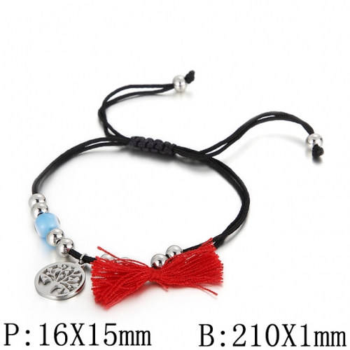 BC Wholesale Jewelry Rope Braided Bracelets Stainless Steel 316L Jewelry Bracelets NO.#SJ53B98798