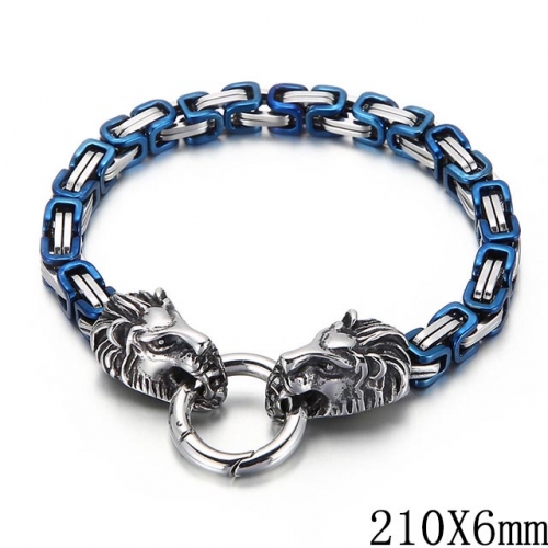 BC Wholesale Jewelry Stainless Steel 316L Popular Byzantine Bracelets NO.#SJ53B150541