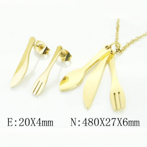 BC Wholesale Jewelry Sets Stainless Steel 316L Jewelry Sets NO.#BC57S0035OX