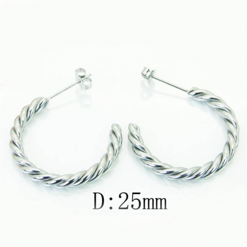 BC Wholesale Earrings Jewelry Stainless Steel 316L Earrings NO.#BC06E1705NZ