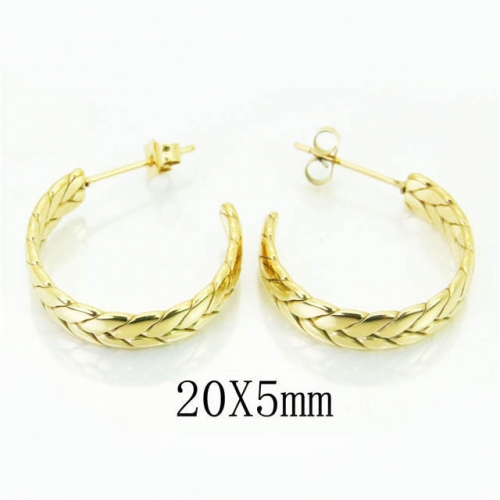 BC Wholesale Earrings Jewelry Stainless Steel 316L Earrings NO.#BC06E1716PW