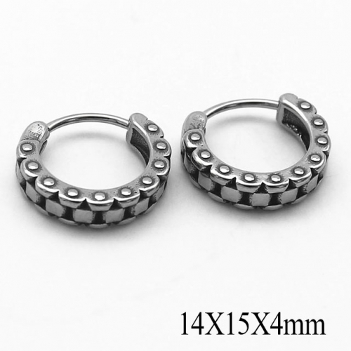 BC Wholesale Huggie Hoop Earrings Stainless Steel 316L Jewelry Earrings NO.#SJ55E1040