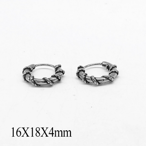 BC Wholesale Huggie Hoop Earrings Stainless Steel 316L Jewelry Earrings NO.#SJ55E0970